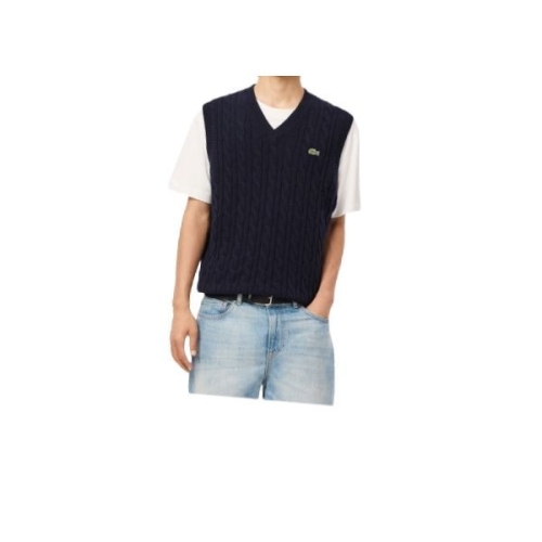 라코스테 남성 케이블 V넥 베스트_AH3132-54N 166