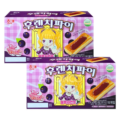 해태제과 후렌치파이 블랙커런트 192g (2개)