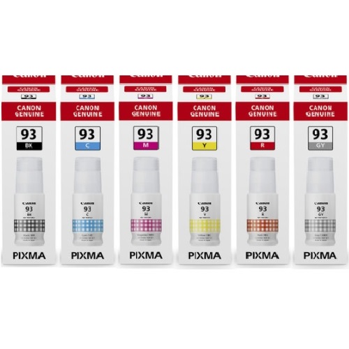 Canon 정품 GI-93BK, GI-93C, GI-93M, GI-93Y, GI-93R, GI-93GY 6색 세트_이미지