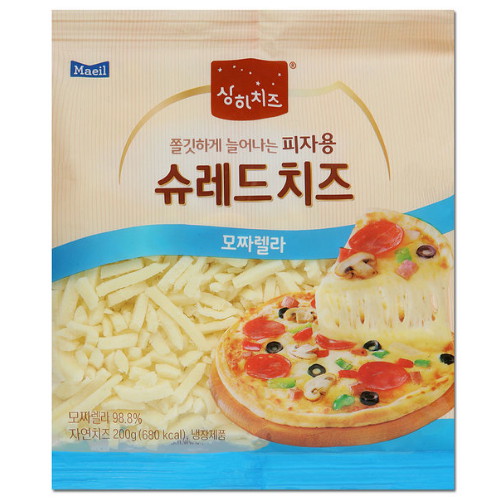 매일유업 상하치즈 피자용 슈레드치즈 모짜렐라 200g (8개)_이미지