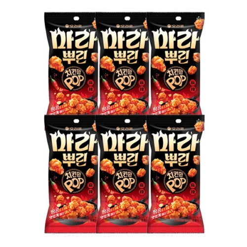 오리온 마라뿌린 치킨팝 60g (6개)