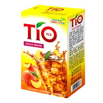 동서식품 <b>아이스</b><b>티</b> 티오 <b>복숭아</b> 스틱 18개입