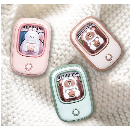 멀블리스 스페이스 캐릭터 핸드 워머 보조 배터리 손난로 4000mAh_이미지