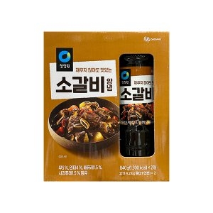 청정원 소갈비 양념 840g (2개)_이미지