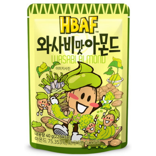 HBAF 와사비맛 아몬드 40g (24개)_이미지
