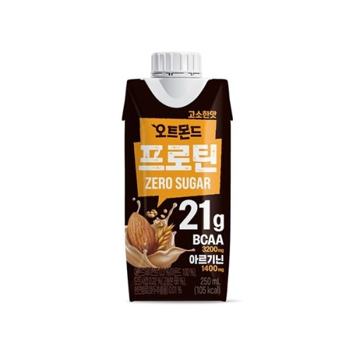 롯데칠성음료 오트몬드 프로틴 고소한맛 제로슈거 250ml (36개)