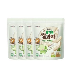 아이얌 유기농 쌀과자 시금치 떡뻥 30g (4개)_이미지