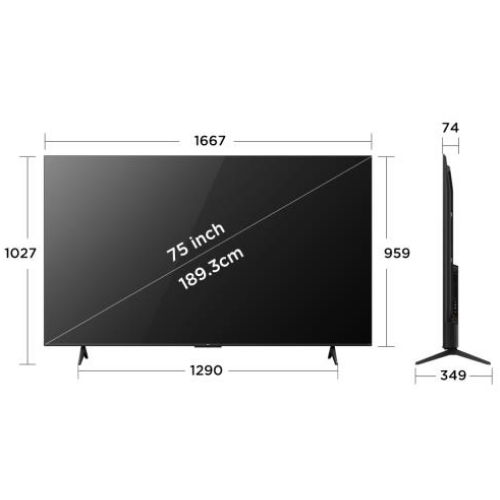 TCL 75T6C (무타공 벽걸이)_이미지