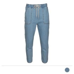 리즈코 MPS20008 스트링 빅사이즈 포켓 팬츠 연청 데님 남성청바지 남자 9부 캐쥬얼 배기 의류