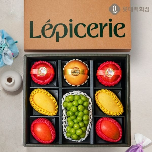 레피세리 혼합4호 3.6kg 사과+배+샤인+애플망고+태국망고 선물세트