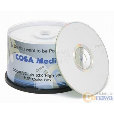 COSA CD-R 700MB 52x 화이트골드 50장 케익_이미지