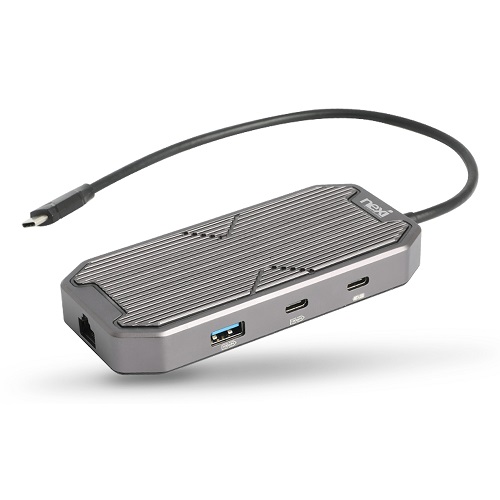 리버네트워크 NEXI NX1201 7in1 RGB 멀티스테이션 (7포트/USB 3.1 Type C)