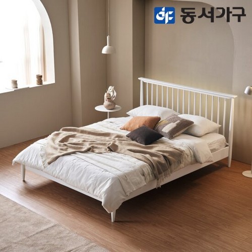 동서가구 피츠 벨리타 원목 LED침대 Q (매트별도)_이미지