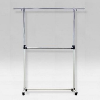 동양산업 철재다리 이동식 <b>2단</b> <b>행거</b> 1100-1