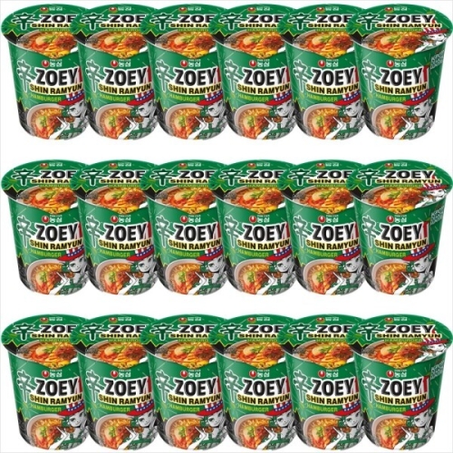 농심 신라면 햄버거컵 65g (18개)