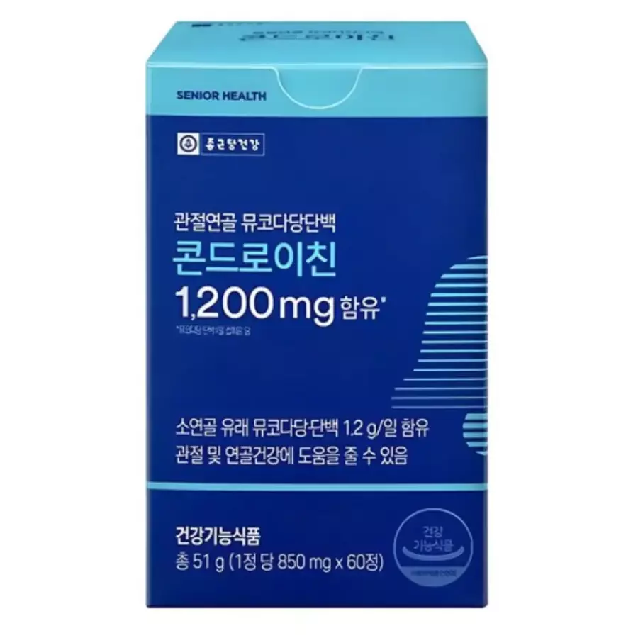 관절연골 뮤코다당단백 콘드로이친 1200mg 60정