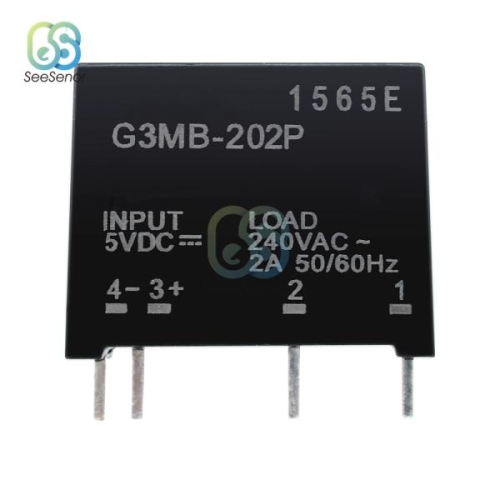 �Ｚ���� ����Ʈ ���� �ָ��� ������Ʈ ������ ��� G3MB-202P DC-AC PCB SSR �Է� 5V12V24VDC ��� 240V AC 2A