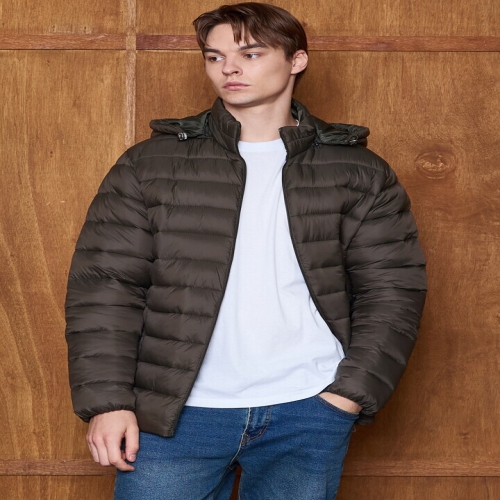 파라고나 남성 후드 탈부착 경량 패딩 점퍼 M25HJ401