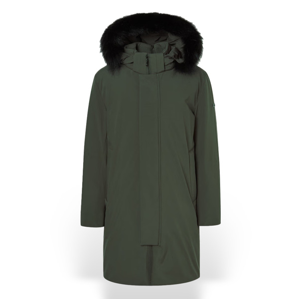 헤지스 남성 폭스퍼 탈부착 구스다운 파카_HZJU4D602S2_이미지