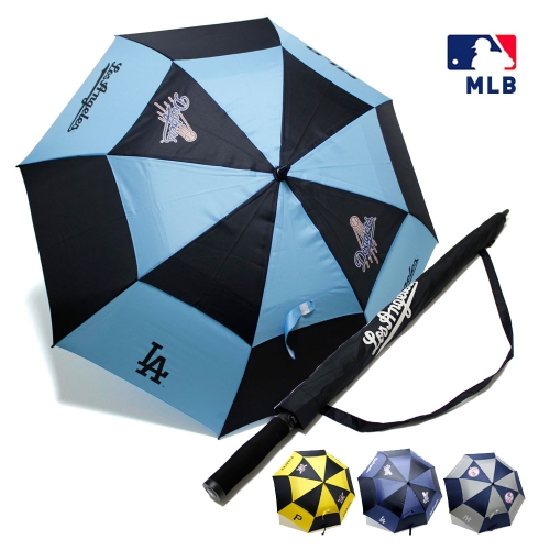 MLB 75투컬러폰지 방풍 자동 장우산 대형/3컬러