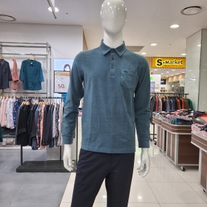 PAT 솔리드 카라 티셔츠 1L75181-US