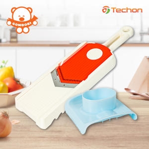 테콘 곰돌이 투투 채칼 / 국산 야채 슬라이서 김장 만능 무채 칼 안전 곰돌이채칼 당근 채썰기