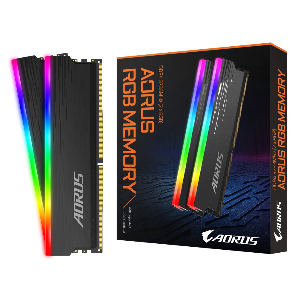 GIGABYTE AORUS DDR4-3733 CL18 RGB with Demo kit ��Ű�� ���̾���(16GB(8Gx2))