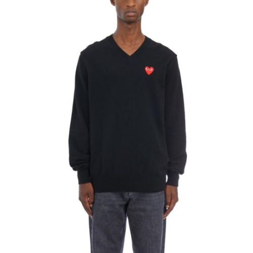 꼼데가르송 COMME DES GARCONES PLAY 스웨터_HAXN002051 Black
