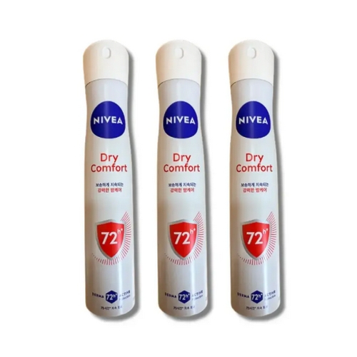니베아 데오드란트 스프레이 드라이 콤포트 200ml (3개)