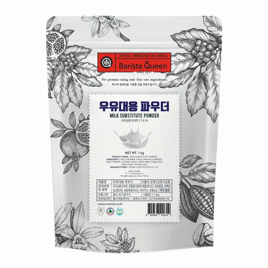 바이오믹스푸드시스템 바리스타퀸 우유대용 파우더 1kg (1개)_이미지