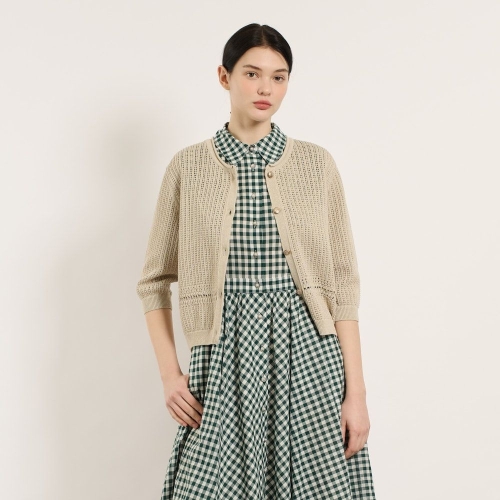 BCBG 클로셰 트윈 라운드넥 C D B5M4K117_이미지