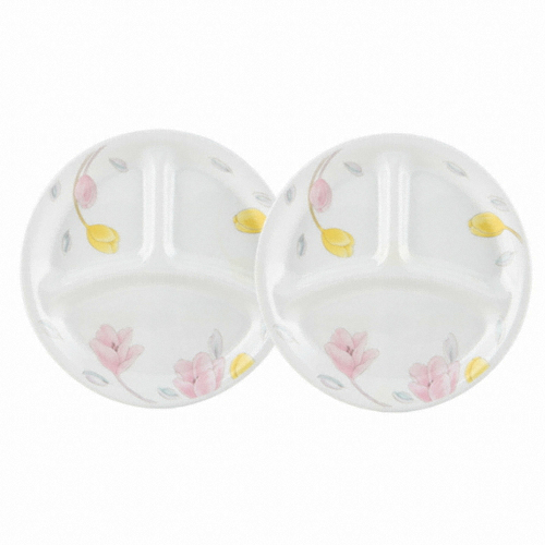 코렐브랜드 코렐 목련 삼절접시 (2개)