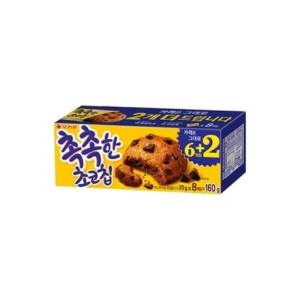 오리온 촉촉한 초코칩 160g이미지입니다. 누르면 해당 게시물로 새창이동합니다.