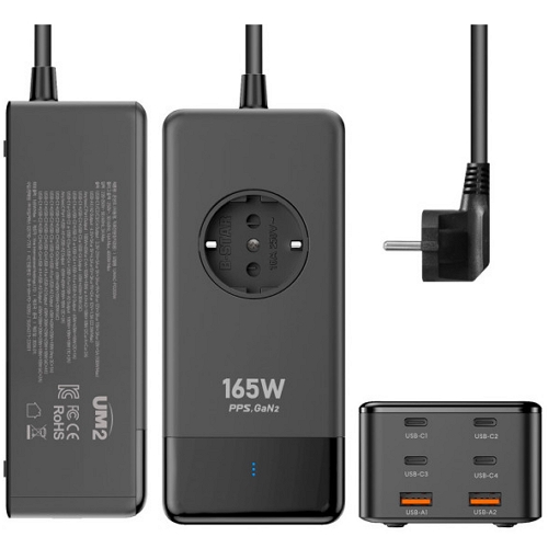 아임커머스 UM2 PD PPS 165W 6포트 GaN2 충전기 UMAC-PD200W_이미지