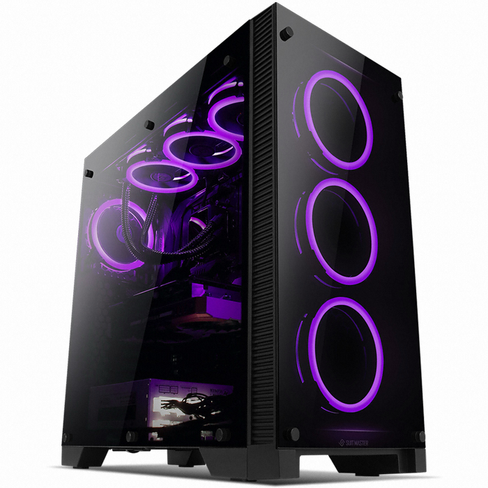 앱코 SUITMASTER 801G 강화유리 DOUBLING (블랙)