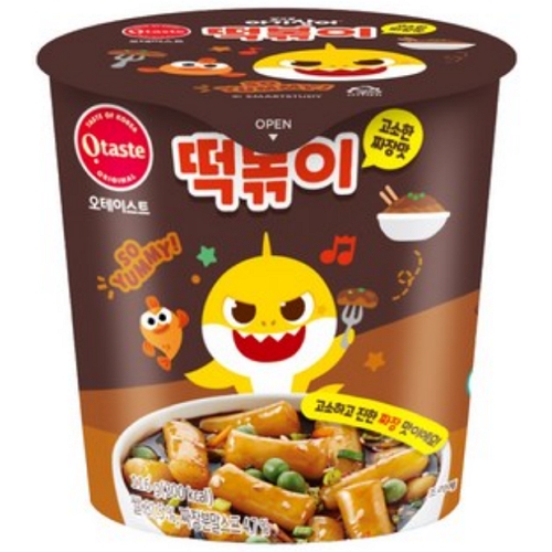 핑크퐁 아기상어 떡볶이 고소한 짜장맛 116g