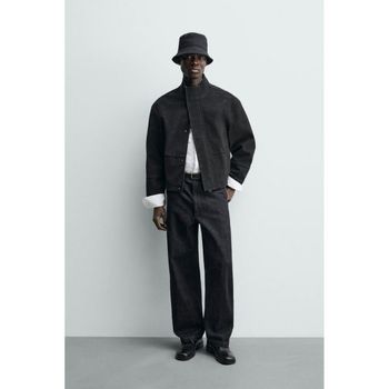 텍스쳐드 레더 이펙트 자켓 재킷 블랙 6318414800 1084424