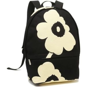 마리메꼬 신작마리메코 marimekko 유니코 무늬 배낭 백팩 블랙라이트 옐로우 090565 Enni Juhla Unikko bac.._이미지