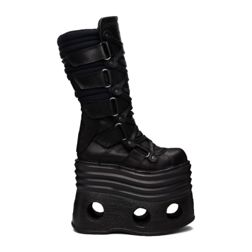 VETEMENTS 블랙 New Rock 플랫폼 타워 부츠 261669F114001
