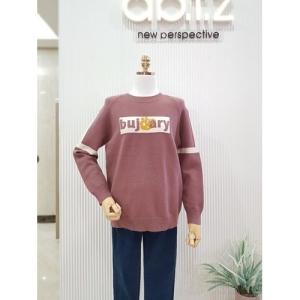  Ab.f.z 넥라운드 레터링 니트_ABT4GW57 상품이미지