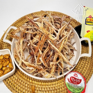 웰굿 진하고 깊은 맛 가득 맥반석 버터구이 오징어채 500g_이미지