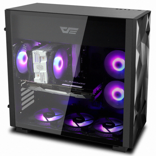 darkFlash DLE21 RGB 강화유리 (블랙)_이미지