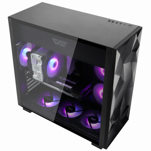 darkFlash DLE21 RGB 강화유리 (블랙)_이미지