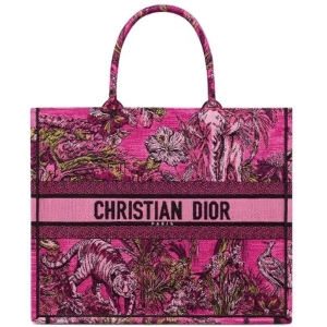 BOOK TOTE 라지 백 셀레스티얼 멀티 컬러 Toile de Jouy Voyage 자수 M1286ZEUP_M75E