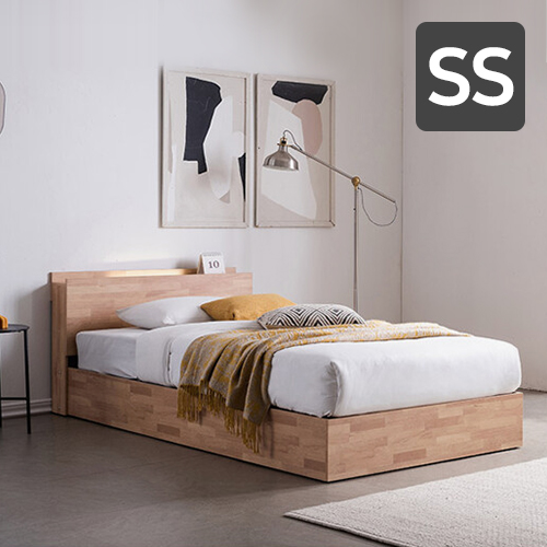 삼익가구 레이슨 헤드선반 LED침대 SS (라텍스탑7존독립)