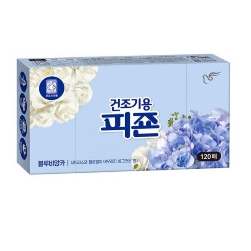 피죤 건조기용 블루비앙카 120매 (6개)_이미지