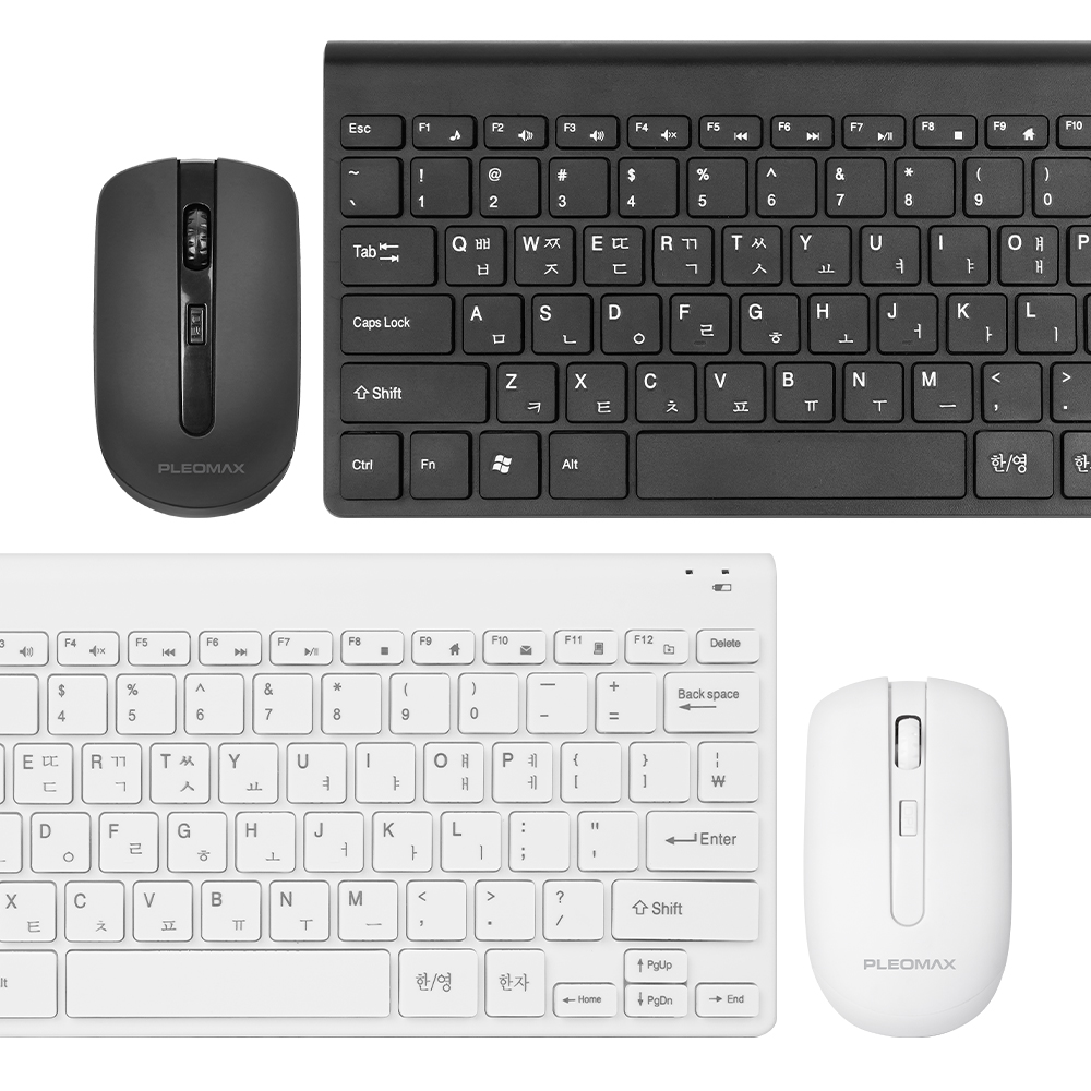 플레오맥스 AVEC-50M 무선 키보드 마우스 세트 (블랙)_이미지