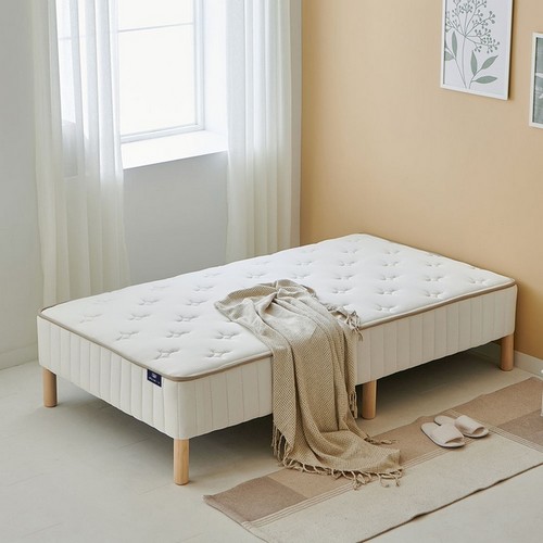 상일리베가구 포미 저상형 일체형 침대 S (독립스프링)_이미지