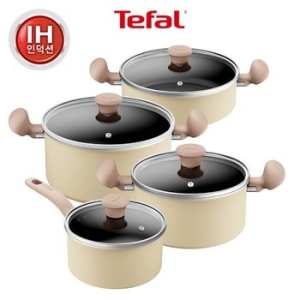 테팔 IH 데이지 냄비 4종 (편수18+양수20,24+전골24)_이미지