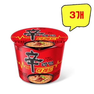 농심 신라면 더 레드 큰사발 117g (3개)_이미지